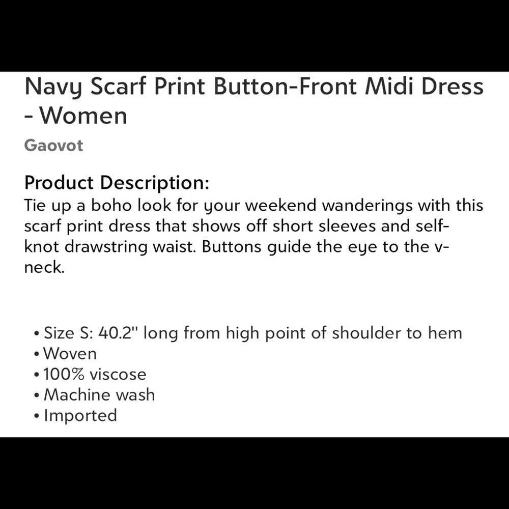 Midi dress size M - Picture 5 of 5